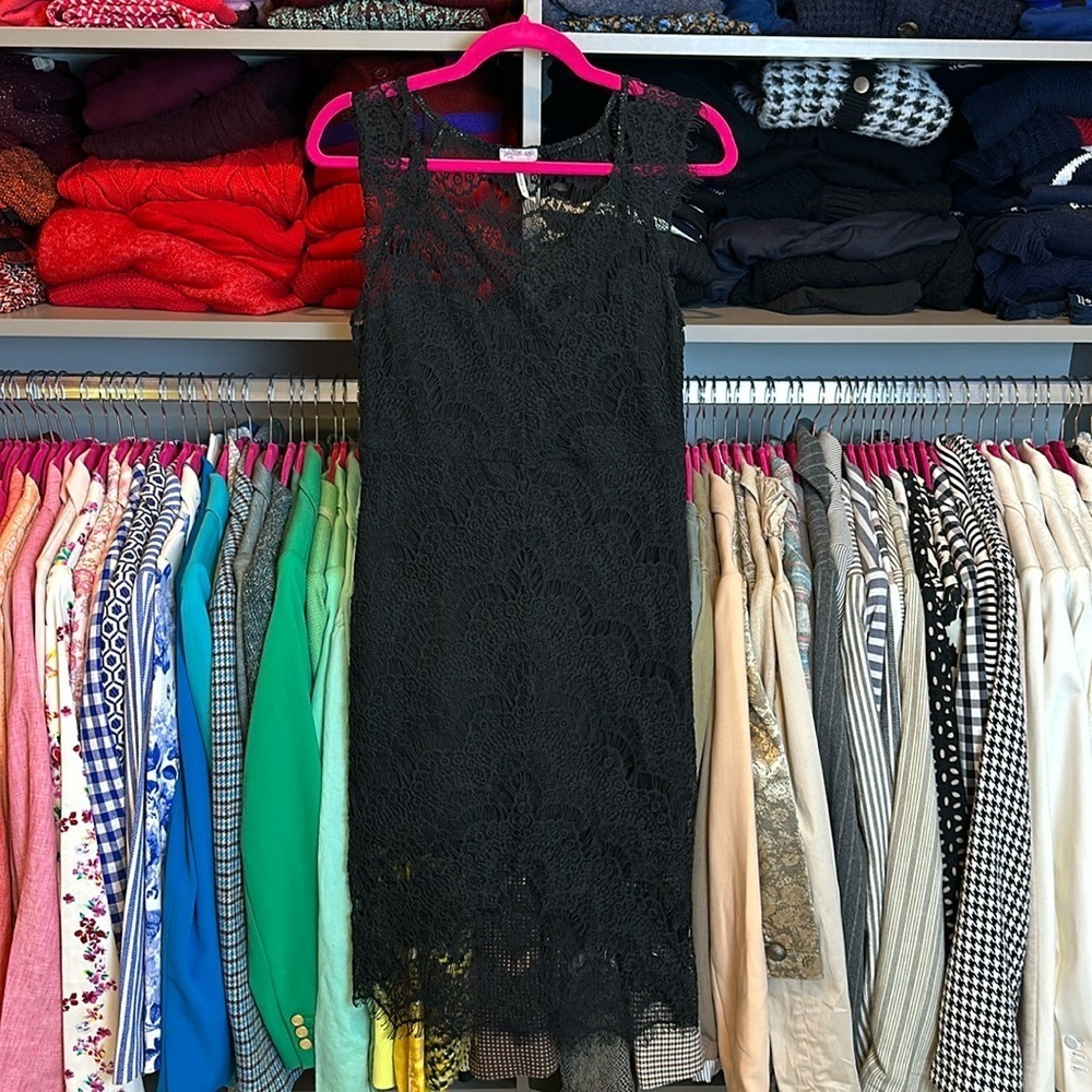 Intimately Free People black sleeveless lace dress size S